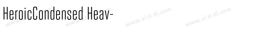 HeroicCondensed Heav字体转换
